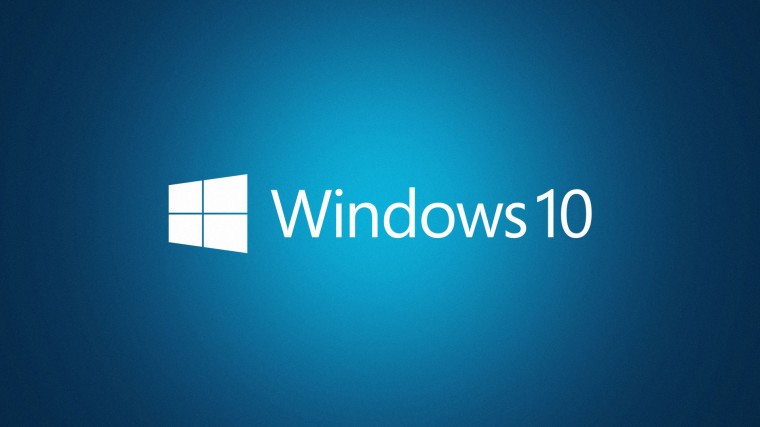 Логотип windows 10 на синем фоне